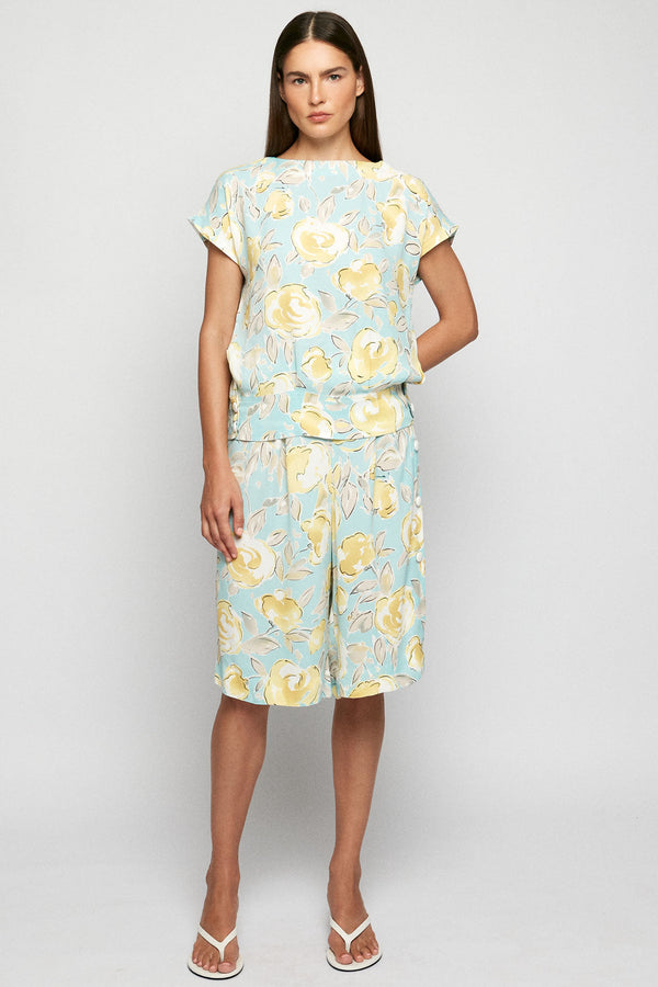 3/4 Open back Top | Relaxed Bermuda Short