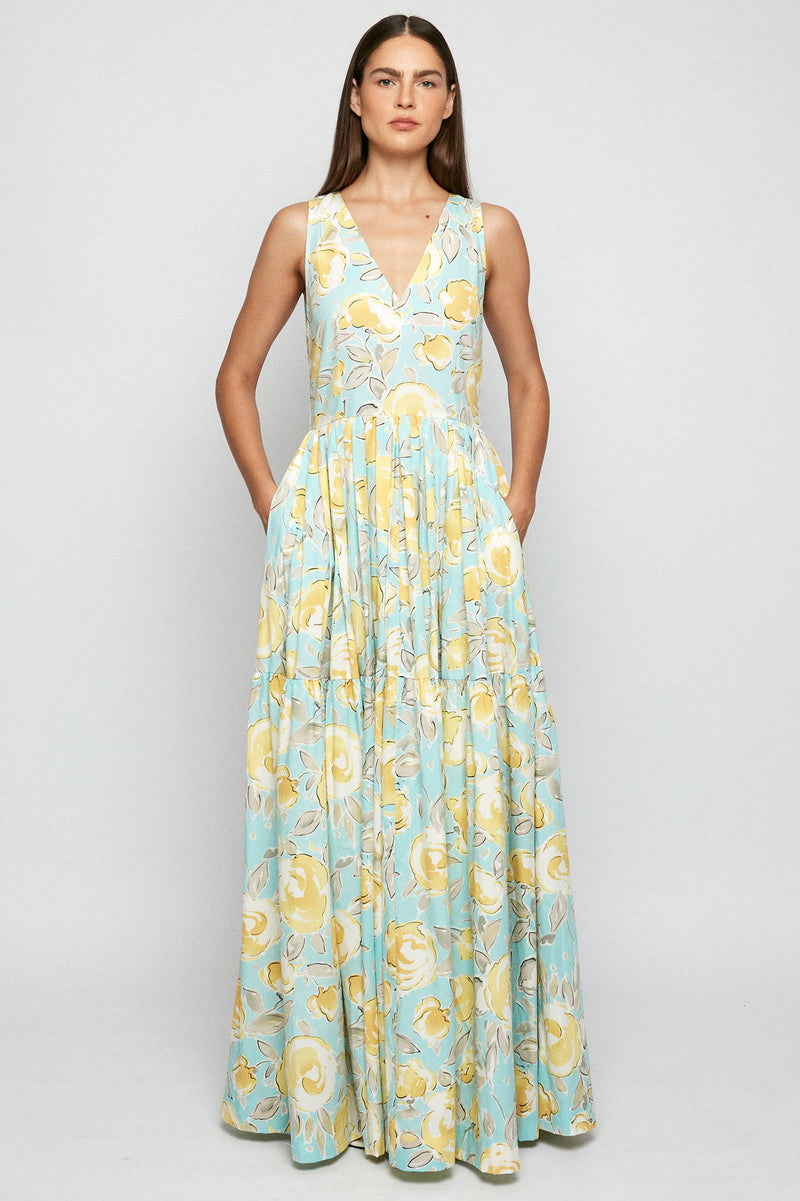 V Neck Maxi