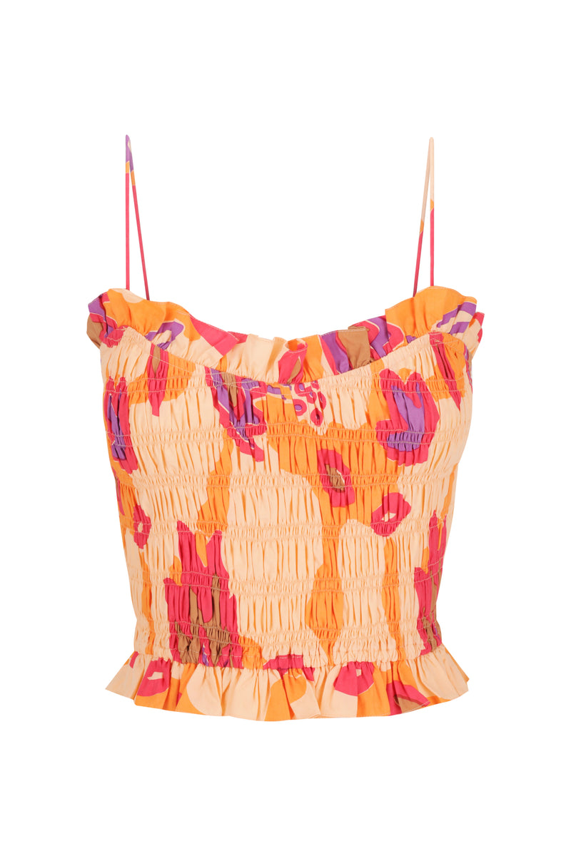 Ruffled Spaghetti Top