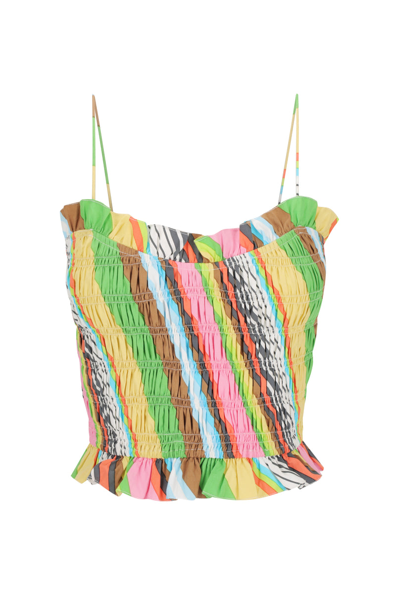 Ruffled Spaghetti Top