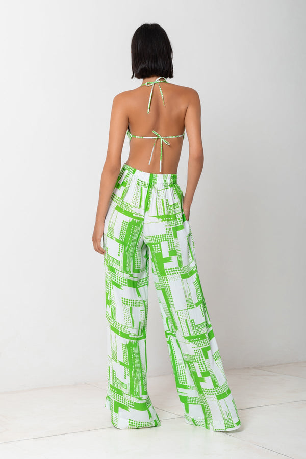 Tie Up Crop | High Rise Pant