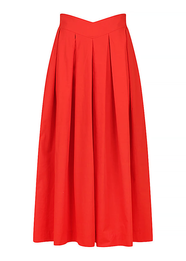 V Front Midi Skirt